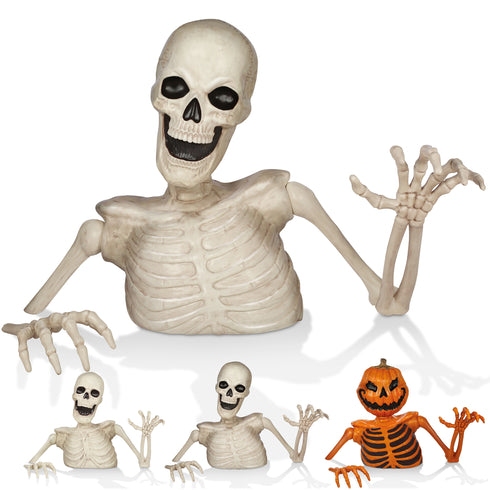 Halloween Groundbreaking Skeleton - Scary Outdoor Halloween Yard Decor